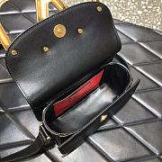 Valentino Valegaravani Supervee Small Calf Leather Crossbody Bag Black 3008 Size 18 x 13 x 7 cm - 3