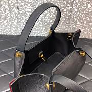 Valentino Escape Calfskin Small Shopping Bag Black 0770 Size 31 x 25 x 15 cm - 5