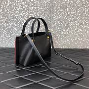 Valentino Escape Calfskin Small Shopping Bag Black 0770 Size 31 x 25 x 15 cm - 4