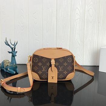 Louis Vuitton Monogram Canvas Deauville Mini Bag M45528 Size 22 x 15 x 7 cm