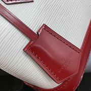 LV Alma BB Handbag White Fight Red M40301 Size 23.5 x 17.5 x 11.5 cm - 2