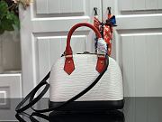 LV Alma BB Handbag White Color Matching M40301 Size 23.5 x 17.5 x 11.5 cm - 3