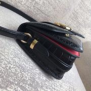 LV Pont 9 Crocodile Pattern In Black M55950 Size 23 x 15 x 8 cm - 3