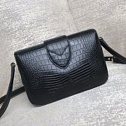 LV Pont 9 Crocodile Pattern In Black M55950 Size 23 x 15 x 8 cm - 4