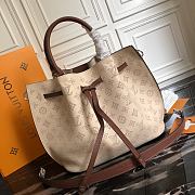 Louis Vuitton Girolata Bag Mahina Leather Beige M54401 Size 44 x 27 x 12 cm - 1