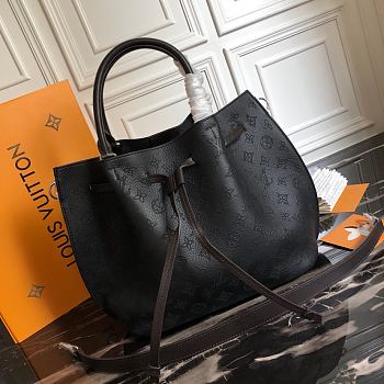 Louis Vuitton Girolata Bag Mahina Leather Black M54402 Size 44 x 27 x 12 cm