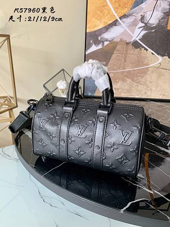 Louis Vuitton Keepall XS Black M57960 Size 21 x 12 x 9 cm