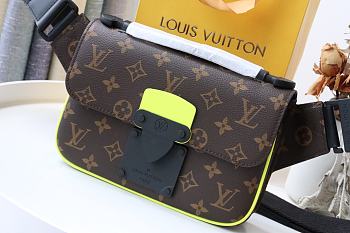 Louis Vuitton Monogram Yellow Accents Lock Sling Bag M45807 Size 21 x 15 x 4 cm