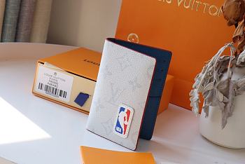 LV Pocket Wallet Basketball Joint Name N63144 Size 7.5 cm