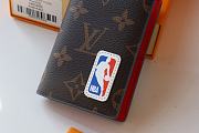 LV Pocket Wallet Basketball Joint Name Monogram N63144 Size 7.5 cm - 6