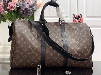 Louis Vuitton Monogram Macassar Keepall Bandouliere 45 M56711 Size 45 x 27 x 20 cm