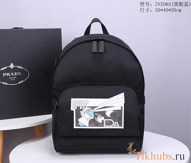 PRADA Backpack Black 2VZ063 Size 30 x 40 x 20 cm - 1