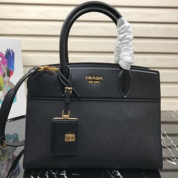 PRADA Handle Bag Black 1BA046 Size 30 × 23 × 15 cm