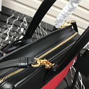 PRADA Handle Bag Black/Red 1BA046 Size 30 × 23 × 15 cm - 4