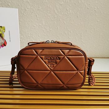 PRADA Shoulder Bag Brown 1BH141 Size 13.5 x 21 x 8 cm 