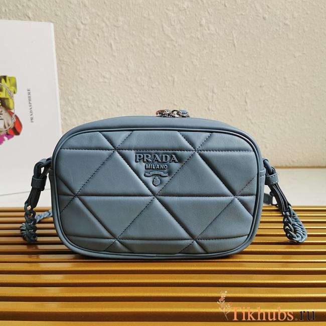 PRADA Shoulder Bag Blue 1BH141 Size 13.5 x 21 x 8 cm - 1