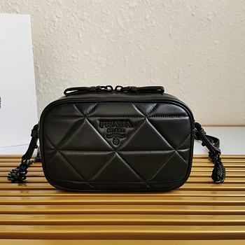 PRADA Shoulder Bag Black 1BH141 Size 13.5 x 21 x 8 cm 