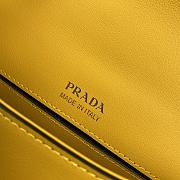 PRADA Messenger Bag Yellow 1BD263 Size 21 x 16 x 6.5 cm - 3