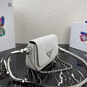 PRADA Messenger Bag White 1BD263 Size 21 x 16 x 6.5 cm - 2