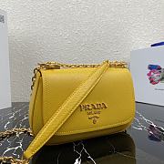 PRADA Crossbody Bag Yellow 1BD275 Size 22 x 14 x 6.5 cm - 4