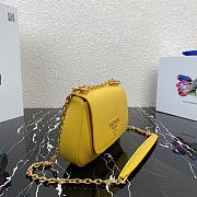 PRADA Crossbody Bag Yellow 1BD275 Size 22 x 14 x 6.5 cm - 3