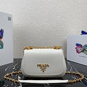 PRADA Crossbody Bag White 1BD275 Size 22 x 14 x 6.5 cm - 1