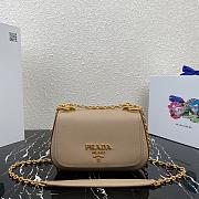 PRADA Crossbody Bag Beige 1BD275 Size 22 x 14 x 6.5 cm - 1