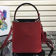 PRADA Bucket-Shaped Shopping Bag Red 1BA217 Size 18 × 17 × 10.5 cm - 5