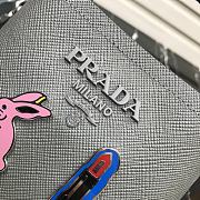 PRADA Bucket-Shaped Shopping Bag Gray 1BA217 Size 18 × 17 × 10.5 cm - 2