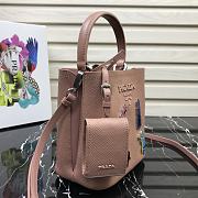 PRADA Bucket-Shaped Shopping Bag Pink 1BA217 Size 18 × 17 × 10.5 cm - 4
