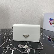 PRADA Necklace Bag White 1BD307 Size 19 x 10.5 x 3.5 cm - 4