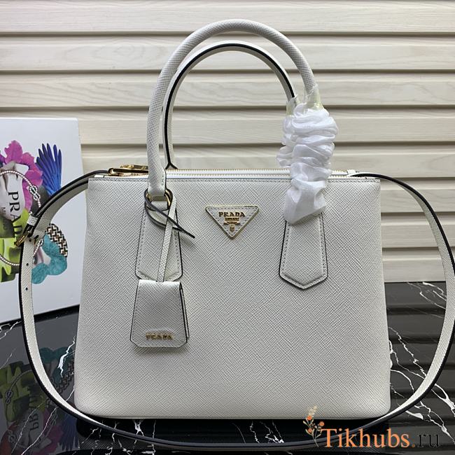 PRADA Killer Bag White 1BA232 Size 31 × 22.5 × 13.5 cm - 1