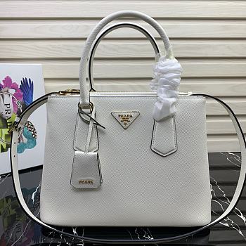 PRADA Killer Bag White 1BA232 Size 31 × 22.5 × 13.5 cm