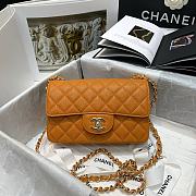 Chanel Classic Flap Bag Orange Red 116 Size 20 cm - 1