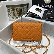 Chanel Classic Flap Bag Orange Red 116 Size 20 cm - 4