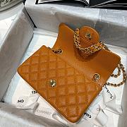 Chanel Classic Flap Bag Orange Red 116 Size 20 cm - 3