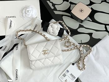 Chanel Camellia Chain Bag White 88024