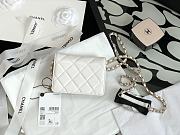 Chanel Camellia Chain Bag White 88024 - 4