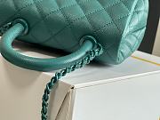 Chanel Handle Mini Bag Green 99003 Size 13 × 19 × 9 cm - 3