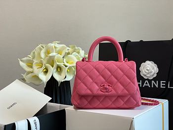 Chanel Handle Mini Bag Pink 99003 Size 13 × 19 × 9 cm