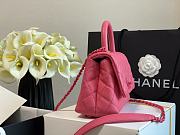 Chanel Handle Mini Bag Pink 99003 Size 13 × 19 × 9 cm - 6