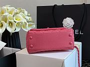 Chanel Handle Mini Bag Pink 99003 Size 13 × 19 × 9 cm - 5