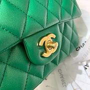 Chanel Mini Cf Handle Pearlescent Green AS2431 Size 20 x 6 x 13 cm - 3