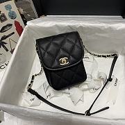 Chanel Mini Messenger Bag Black As2540 Size 17 × 13 × 6 cm - 2