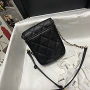 Chanel Mini Messenger Bag Black As2540 Size 17 × 13 × 6 cm - 4