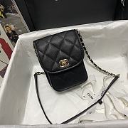 Chanel Mini Messenger Bag Black As2540 Size 17 × 13 × 6 cm - 5
