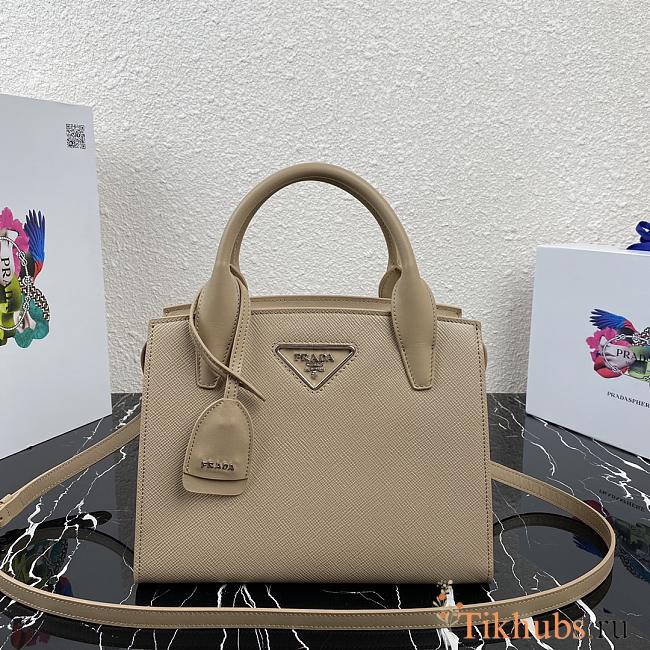 Prada Handbag Beige 1BA297 Size 26 x 20 x 13.5 cm - 1