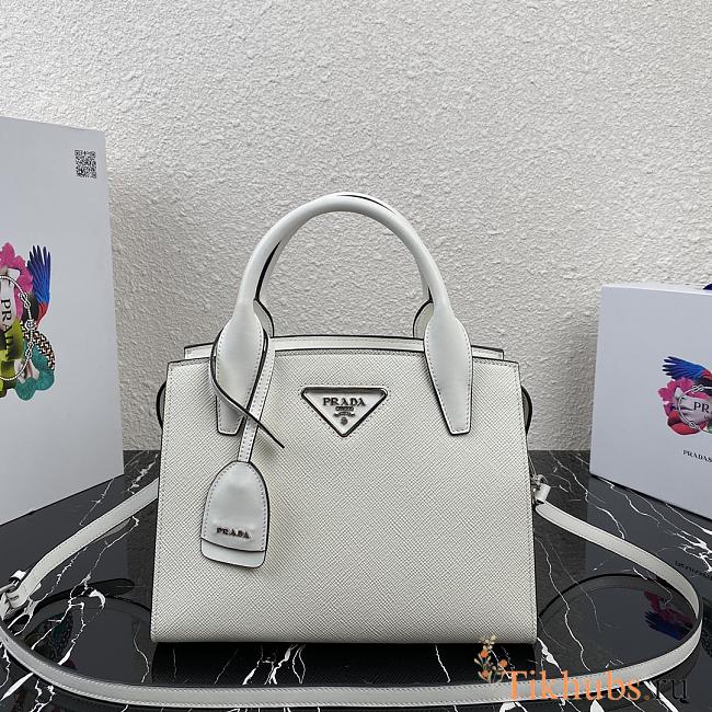 Prada Handbag White 1BA297 Size 26 x 20 x 13.5 cm - 1