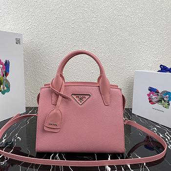 Prada Handbag Pink 1BA297 Size 26 x 20 x 13.5 cm