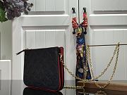 Louis Vuitton Pochette Double Zip Red With Navy Blue M63919 Size 20 x 12.5 x 3 cm - 6